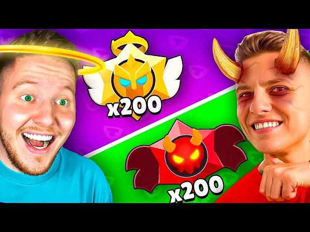 БИТВА х400 ПРИЗОВ АНГЕЛЫ vs ДЕМОНЫ В BRAWL STARS *Поззи и Холдик*