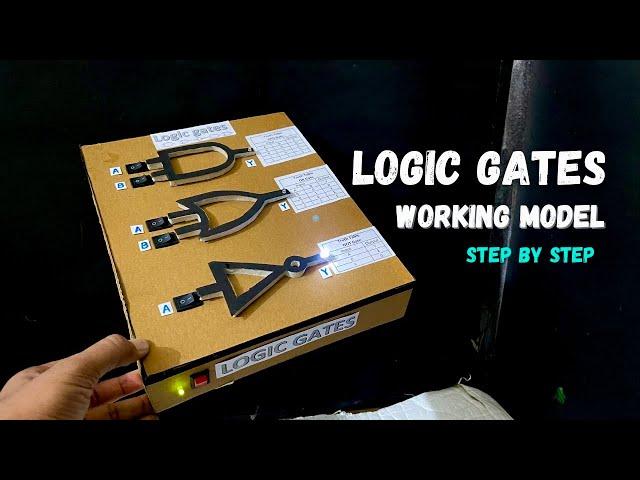 How to make Logic Gate model for class 12th #physics project #science project