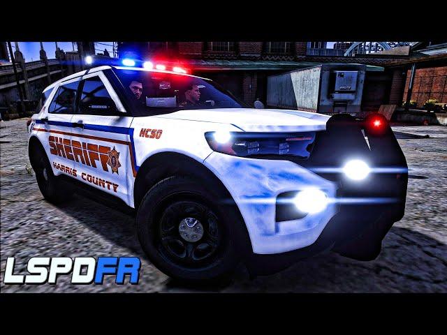 GTA 5 MODS SHERIFF in the City | HARRIS COUNTY | GTA 5 Lspdfr Mod