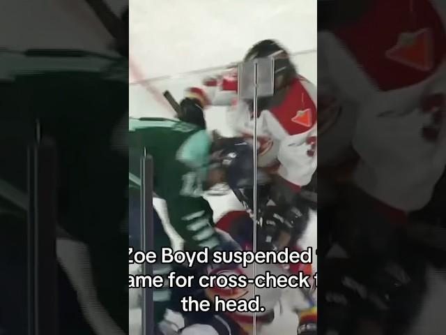 Vicious cross-check to the head by Zoe Boyd! : @JocksInJills #PWHL #WomensHockey #suspended