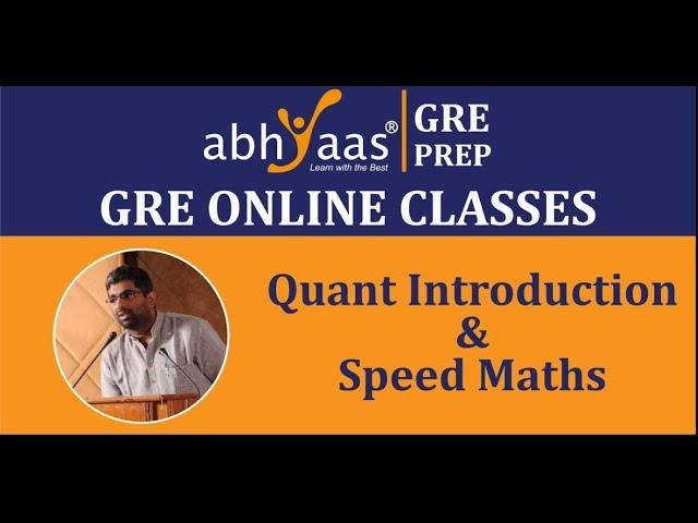 GRE Quantitative Reasoning | GRE Online Classes | Abhyaas GRE Prep