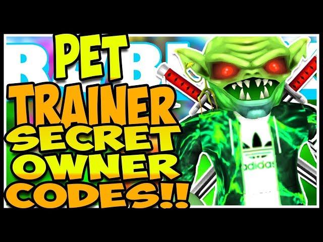 *5* SECRET CODES PET TRAINEROASIS Pet Trainer Simulator Roblox