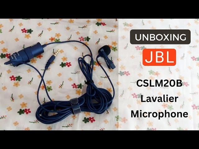 JBL Commercial CSLM20B Battery Powered Lavalier Microphone - Mic for Content Creation & Vlogging