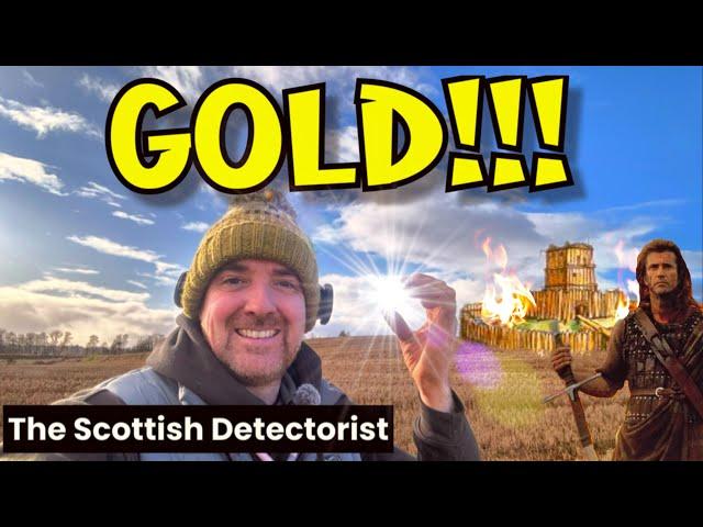 SENSATIONAL MEDIEVAL TREASURE & GOLD found metal detecting the WILLIAM WALLACE FORT in Scotland