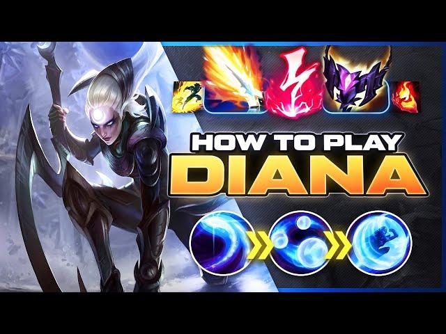 HOW TO PLAY DIANA SEASON 14 | Build & Runes | Season 14 Diana guide | League of Legends