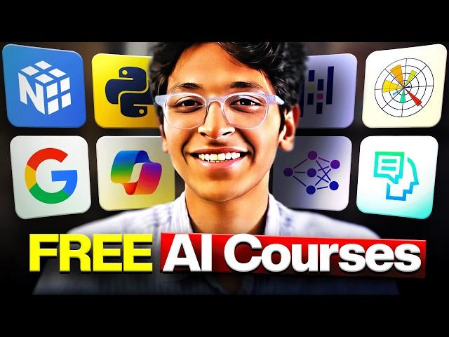 Best FREE AI Courses for Beginners in 13 Minutes | Become an AI Engineer in 2024