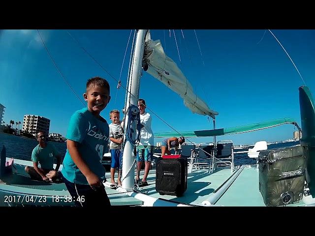 Pam Kane Catamaran sailing