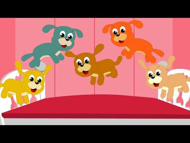 Nursery Rhymes By Kids Baby Club - Five little Puppies | Nursery Rhyme