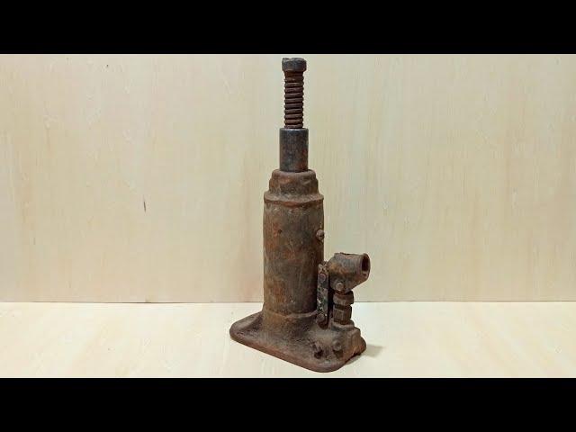 восстановление бутылочного домкрата 5т/ bottle jack restoration