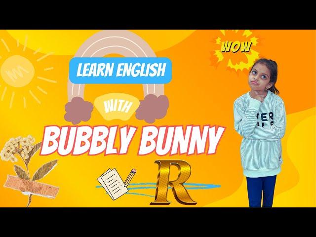 Radiant Rendezvous: Exploring Letter R | Learn English with Bubbly Bunny #kids #kidsvideo #shorts