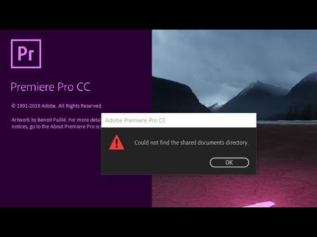 How To Fix "Could not find the shared documents Directory" error in Adobe Premiere Pro cc