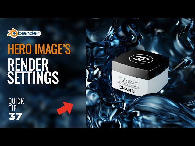 Hero Image's Render Setting in Blender (Quick Blender Tip 37)