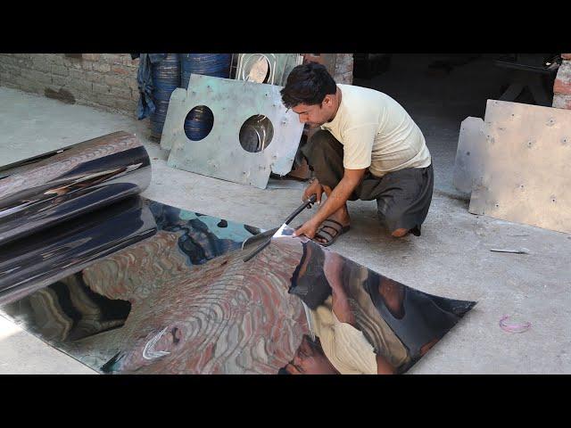 How to Convert Metal Sheet into a Gass Stove | Hand Made Gas Stove Making