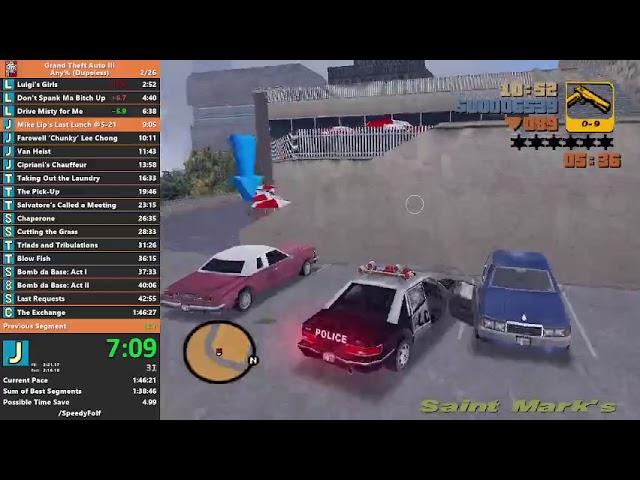 GTA III [Any% (Dupeless)] in 1h 43m 16s