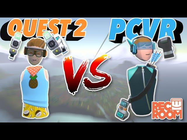 Quest 2 Player VS PCVR Player! (Rec Room VR)