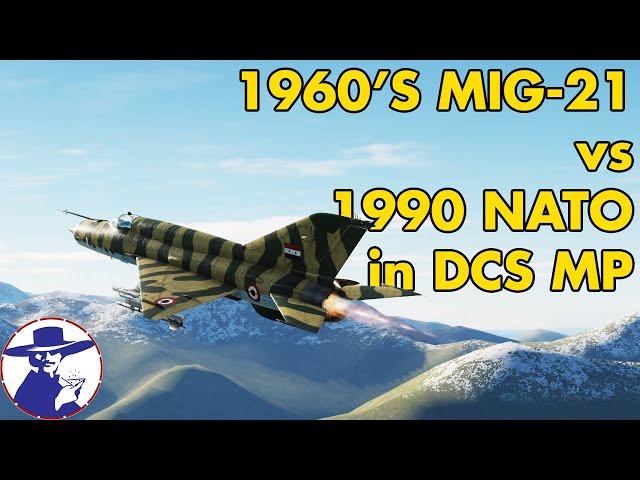 DCS: Flying a 1960's MIG-21 vs 1990s NATO Aircraft on Growling Sidewinder Multiplayer Server