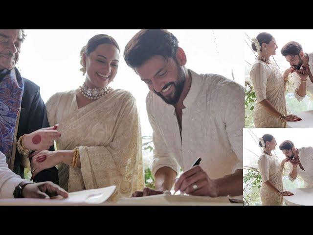 Sonakshi Sinha Official wedding Full Video|Zaheer Iqbal Nikah Moment at Grand Registered Marriage