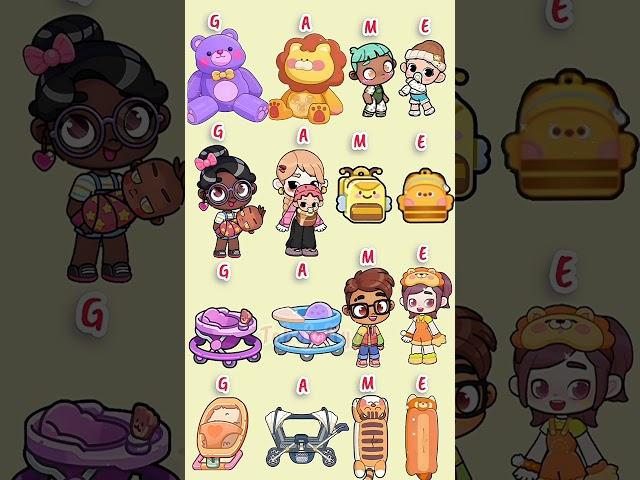 G A M E CHOOSE YOUR FAVOURITE BABY AVATAR WORLD AND GAME WORLD!!#avatarworld #shorts #gameworld