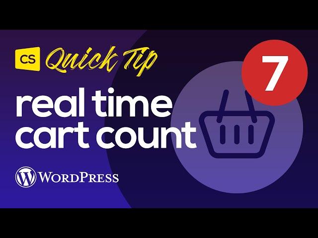 Real Time Cart Count in WordPress with WooCommerce