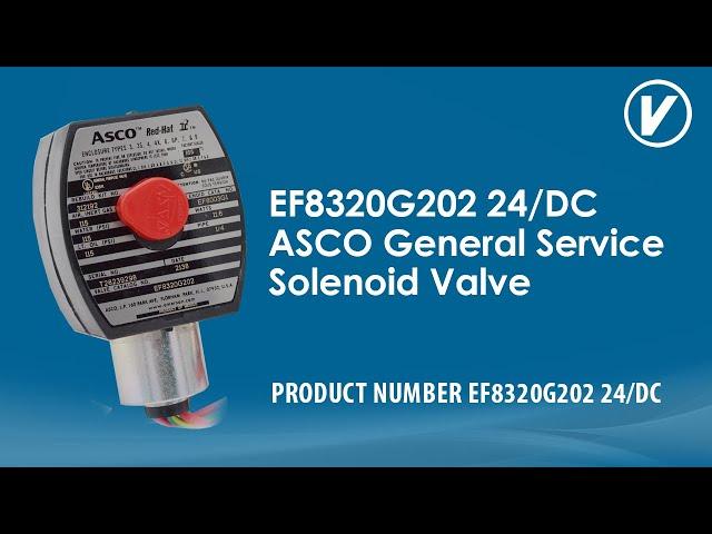 EF8320G202 24/DC ASCO General Service Solenoid Valve