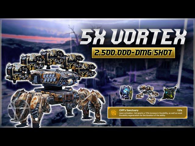 [WR]  2,500,000 DMG/Shot 5X VORTEX UE – Mk3 Gameplay | War Robots