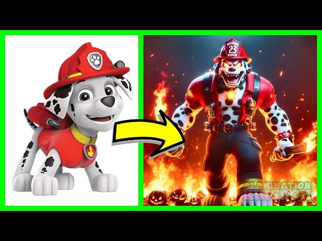 Paw Patrol as Inferno Titan Zombies | Ai Animation Kingdom