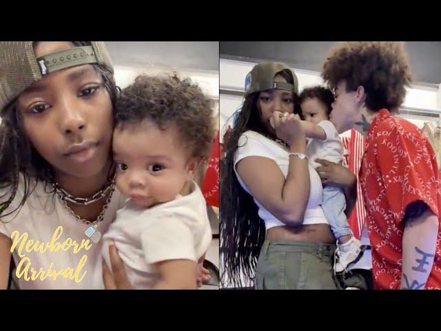 King Harris & J'Nijah Takes Son King Jr. To Work With Them! 