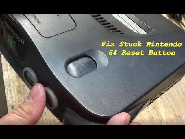 FixitSam: Stuck Nintendo 64 reset button (+ how I clean an N64)