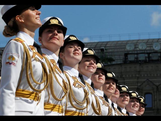 Beautiful Russian Female Military Parade 2017 - Russian Army Parade, Victory Day 2017 Парад Победы