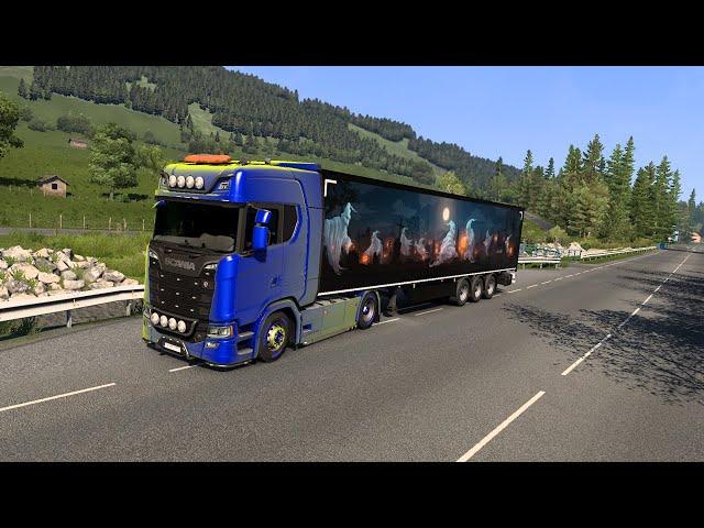 Hauling 23 TONS of Halloween Treats from Nurnberg to Linz in My Scania S730!