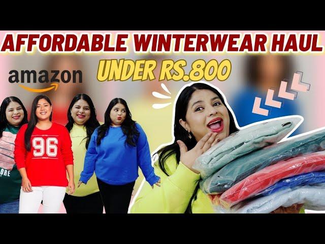 Affordable Winterwear Haul from Amazon  | Stylish Winter Outfits Under Rs.800