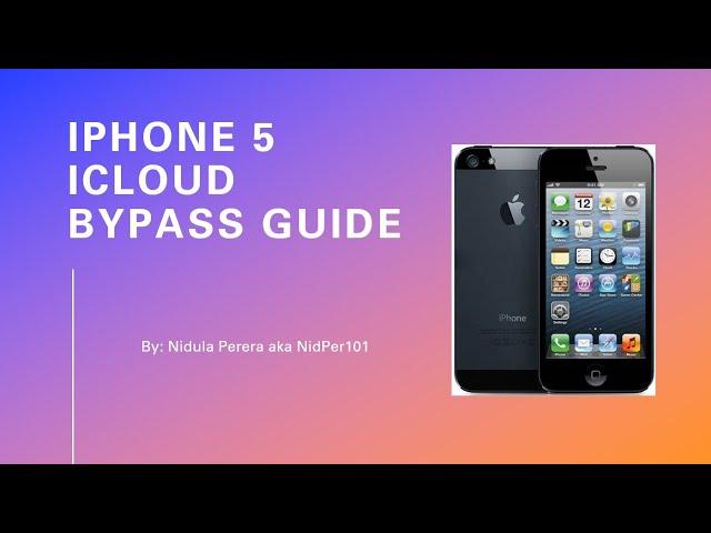 iPhone 5 iCloud Bypass UNTETHERED Full Bypass Guide Quick and Simple 2024