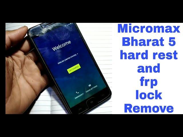 micromax bharat 5 hard rest and google account bypass 100% ok