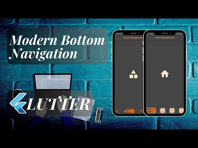 Modern Bottom Navigation Bar Flutter Tutorial | Package Of The Week.