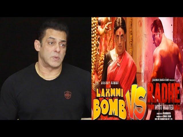 Salman Khan Reaction On CLASHING Radhe & Laxmmi Bomb At EID 2020