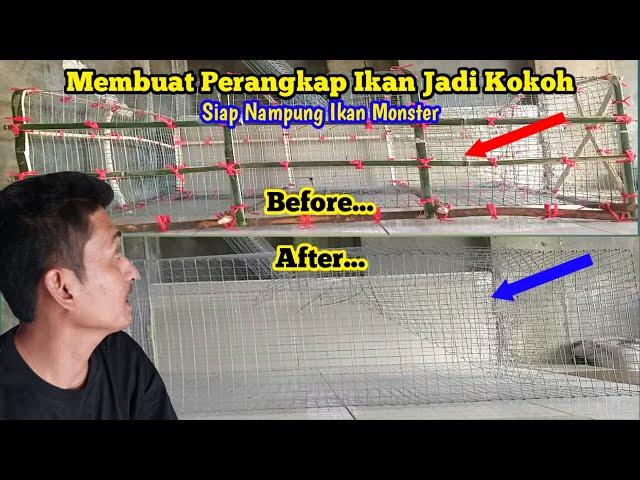 Gunakan bambu dan kayu agar Bubu/Perangkap ikan kelihatan lebih alami untuk memikat ikan