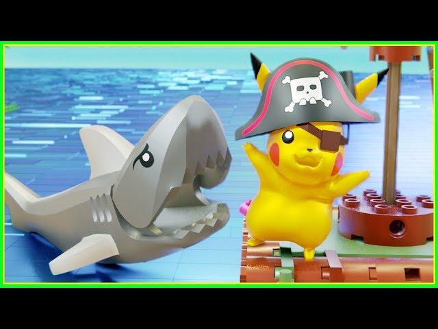 POKEMON PIRATES Shark Attack - LEGO pokemon episode