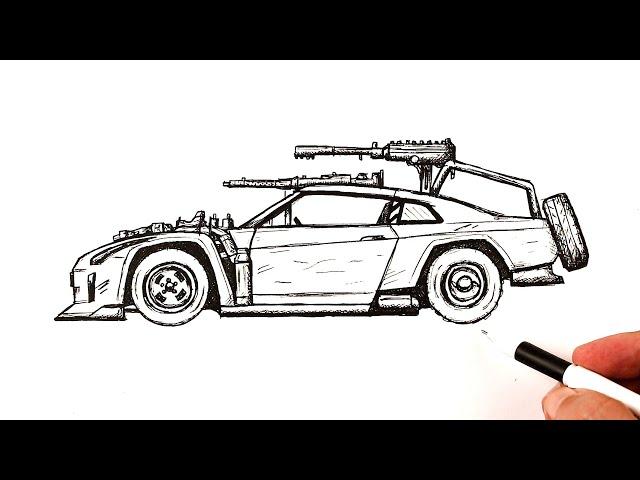 How to draw a Zombie Apocalypse Car