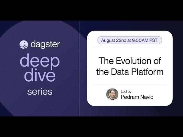 Dagster, SDF, & the Evolution of the Data Platform (A Dagster Deep Dive)