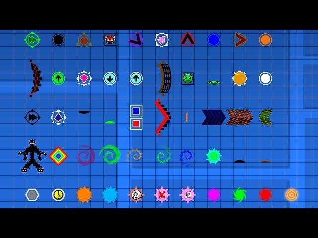 50+1 New Orbs & Portals & Jump Pads in GD 2.3 by misemise(me) | Geometry Dash 2.2