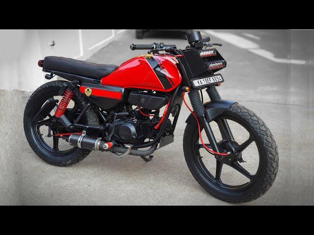 Hero Honda CD Deluxe modified into cafe Racer | Custom Built | Speed Demonz