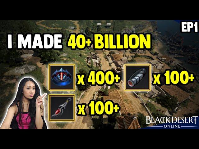 40 Billion Silver - Fresh Start [Zero Pay To Win] Ep 1 - Black Desert Online [BDO] Gameplay