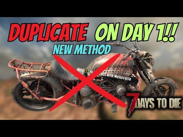 Duplicate on day 1! With this new duplication glitch in 7 days to die 1.3