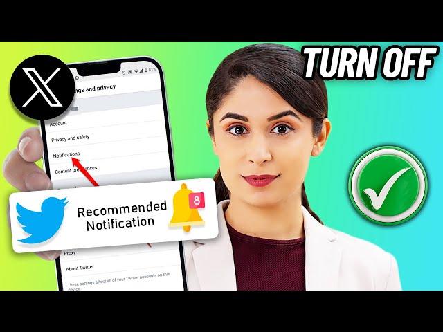 How to Turn off Recommended Notification on Twitter Account 2024 | Disable (X) suggest Notification