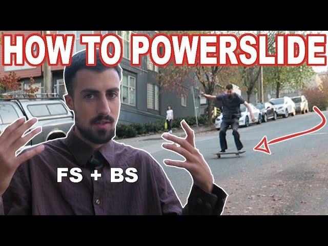 How to Powerslide on a Skateboard? Frontside and Backside Tutorial