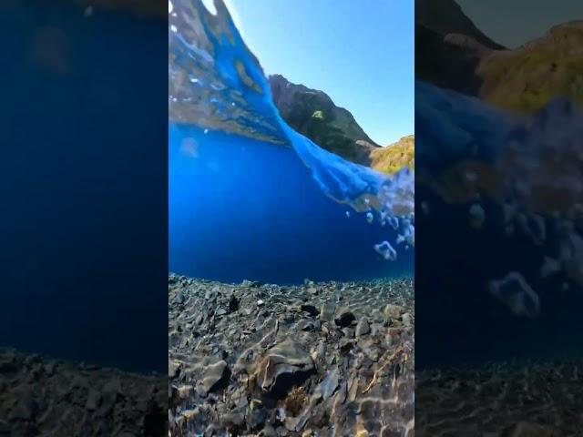 This is raw footage of the glacier lakes in the mountains of valdez Alaska #calm #alaska