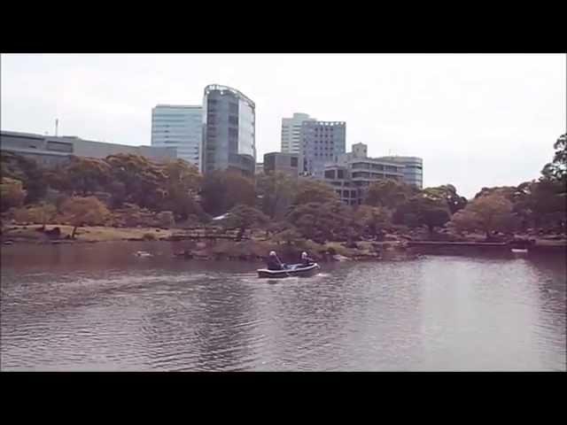 men using rakes as paddles Tokyo