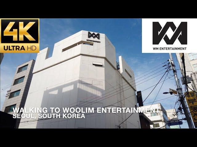 [4K] Walking to WM Entertainment Building (Home to B1A4 and Oh My Girl) in Seoul, WM 엔터테인먼트 빌딩까지 걷기