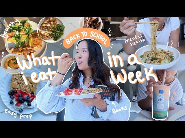 food diaries: first week of college, meal prep, mental health check in & how I deal w/ loneliness