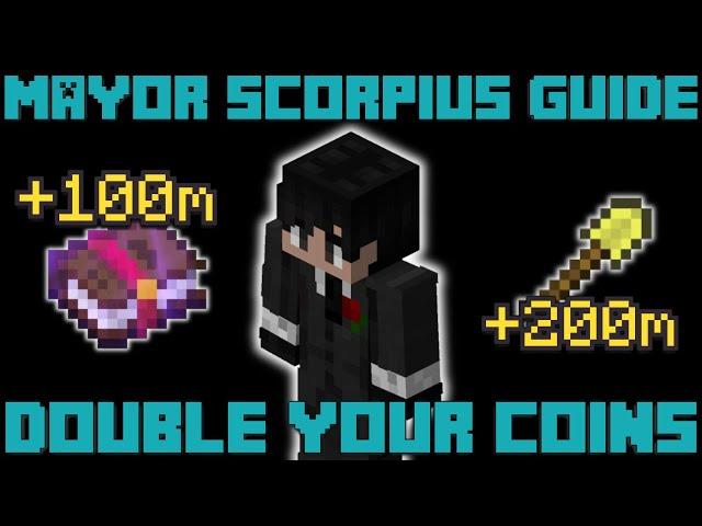 DOUBLE YOUR COINS with Mayor Scorpius! | Hypixel Skyblock